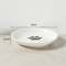 Neck-Protecting Round Ceramic Pet Food Bowl Dog Cat Bowls with Metal Stand