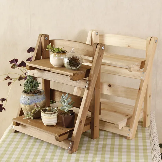 Garden Decoration Wooden Flower Stand Flower Rack for Hanging Plants