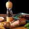 Stylish Versatile Rubber Wood Pepper and Salt Grinder for Kitchen