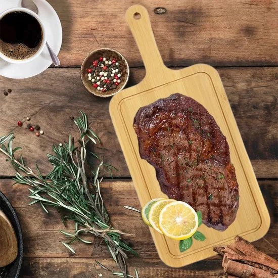 Bamboo Bread Meat Cutting Boards Fruit Cheese Serving Board