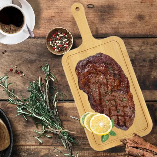 Bamboo Bread Meat Cutting Boards Fruit Cheese Serving Board