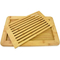 Premium Large Bamboo Bread Cutting Board with Integrated Crumb Tray