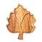 Leaf Shape Divided Acacia Wood Portion Serving Plate for Dried Fruits / Snack