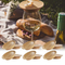 Reusable Eco Wine Glass Bambo Covers Charcuterie Topper Coasters for Family Gatherings