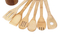 Home Basics Bamboo Cooking Utensil Set with Holder