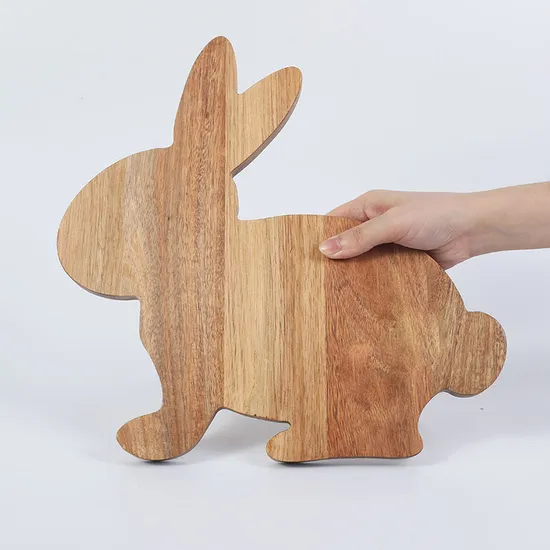 Cute Bunny Shape Acacia Wood Cheese Board Cutting Board for Gift
