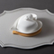 Heart-Shaped Stoneware/Porcelain Covered Butter Dish Butter Container with Bamboo Tray