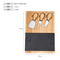 Large Acacia Wood and Marble Cheese Board with 3 Knives Set