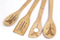 Custom Lasered Bamboo Slotted Spoon and Spatula for Kitchen