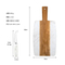 Wood Marble Cutting Board Serving Board for Steak, Fruits, Bread, Cheese