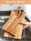 Wholesale Wood Cutting Board Set of 2 with Handle