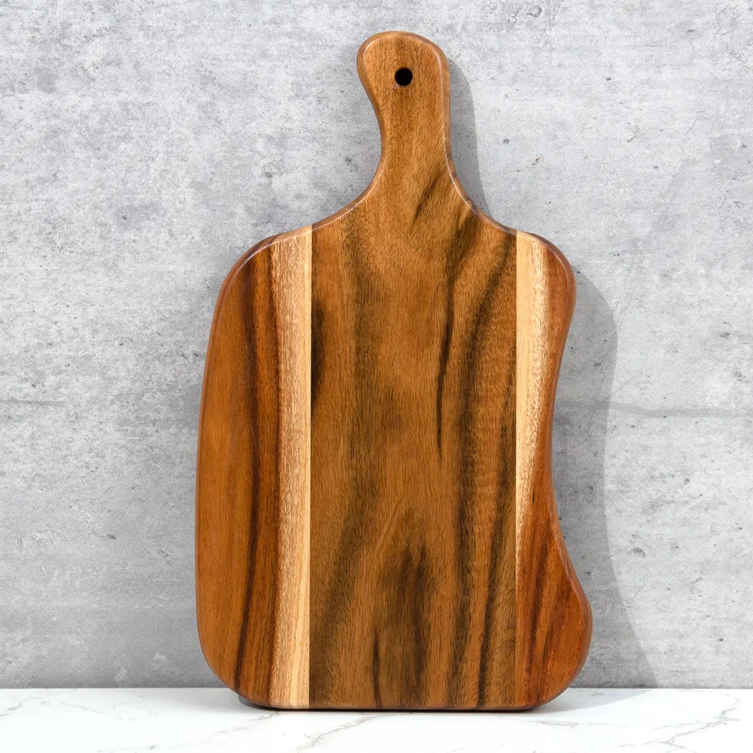 Customized Size Acacia Wood Cutting Board with Handle