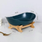 Bamboo Storage Basket with Display Shelf for Fruit, Candy, Bread