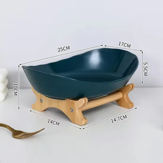 Bamboo Storage Basket with Display Shelf for Fruit, Candy, Bread