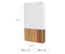 Rectangle Marble and Wood Serving Board for Steak Fruit