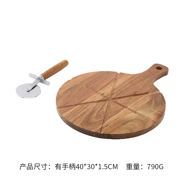 Paddle Shape Wood Pizza Serving Board Cutting Board