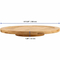 Rustic Round Roatating Bamboo Lazy Susan for Serving Fruit / Cake