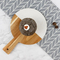 Round Shape Acacia Wood and Marble Charcuterie Board with Handle
