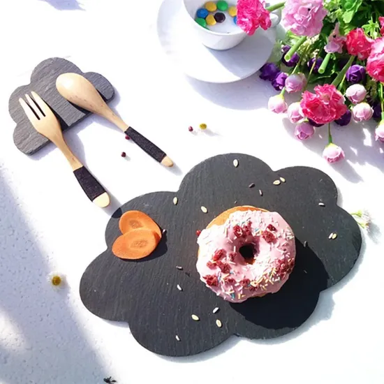 Cloud Shape Stone Tray Slate Serving Platter