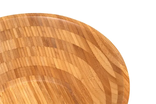 Modern Round Bamboo Salad Bowl for Fruit
