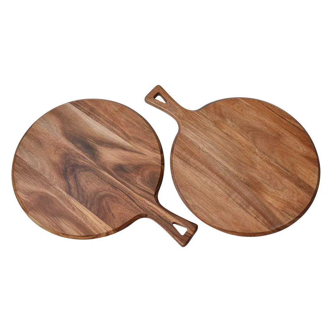 Most Popular Kitchenware Custom Solid Wood Chopping Board with Handle