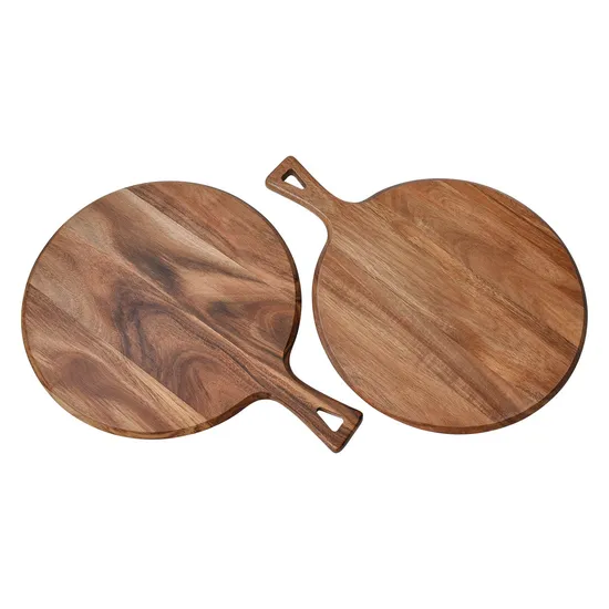 Most Popular Kitchenware Custom Solid Wood Chopping Board with Handle