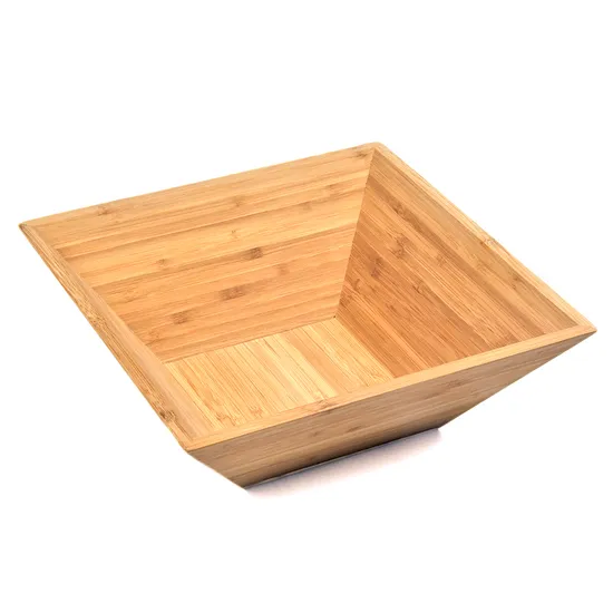 Round Bamboo Mixing Bowl for Salad and Food