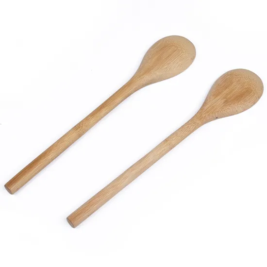Bamboo Wood Kitchen Spoon with Round Handle