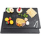 Hexagon Shape Black Slate Serving Board / Tray / Plate with Metal Handle