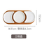 Bamboo Serving Platter with 3 PCS Ceramic Plates for Party